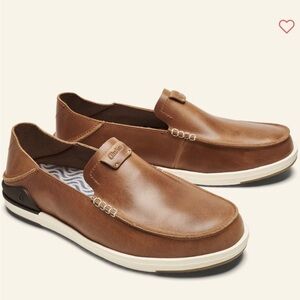 OlyKai Kakaha Men’s Leather Slip On Shoes - Fox